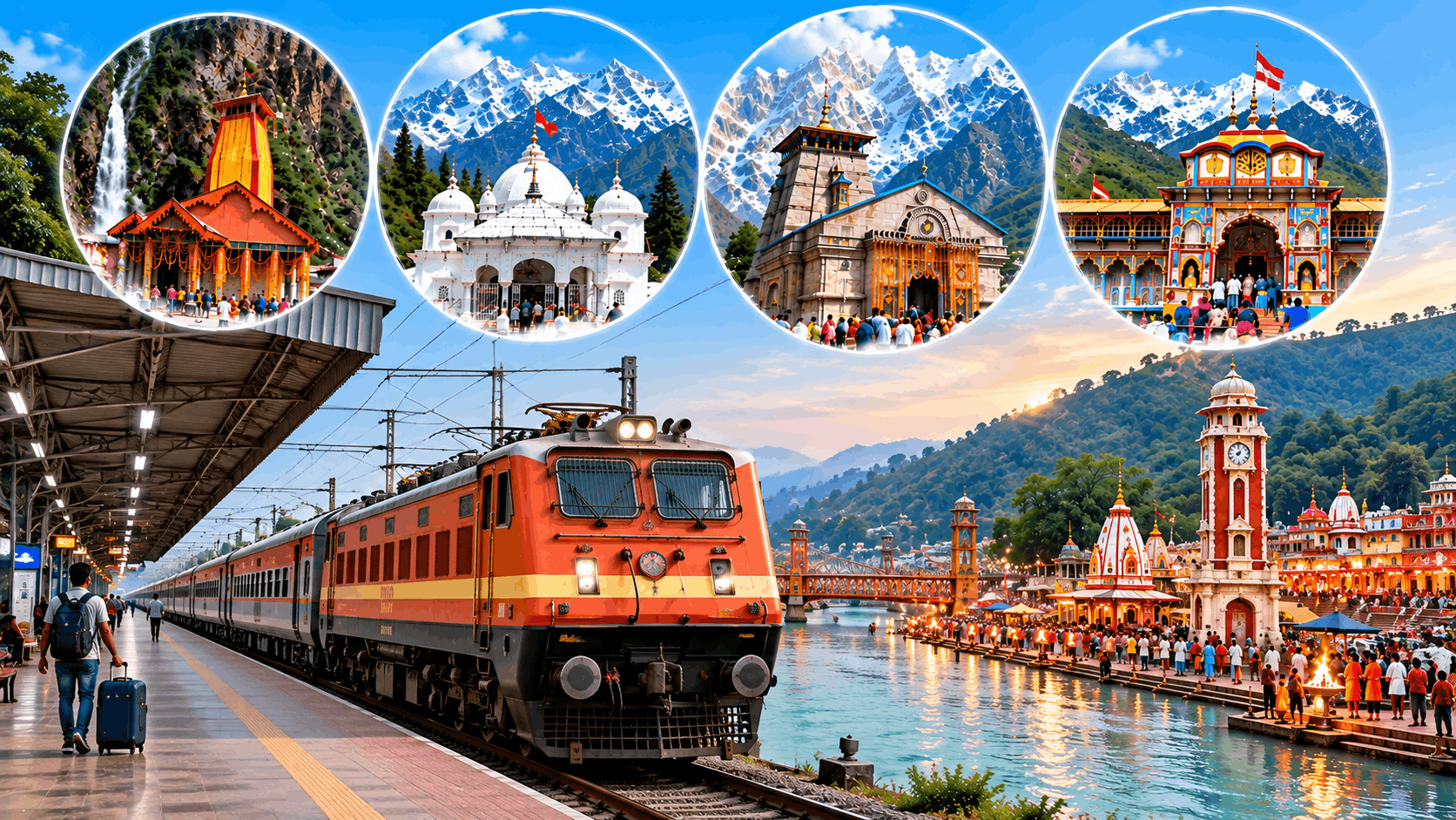 Kharagpur to Haridwar Direct Trains for Char Dham